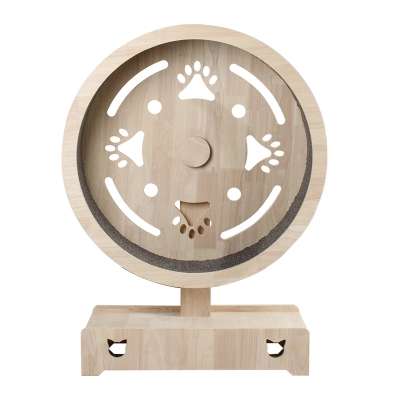 Cat Treadmill Roller Exercise and Play Toy Solid Wood Running Wheel 02