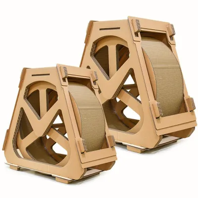 Pet Exercise Treadmill Corrugated Cat Scratching Board Climbing Frame Roller 01