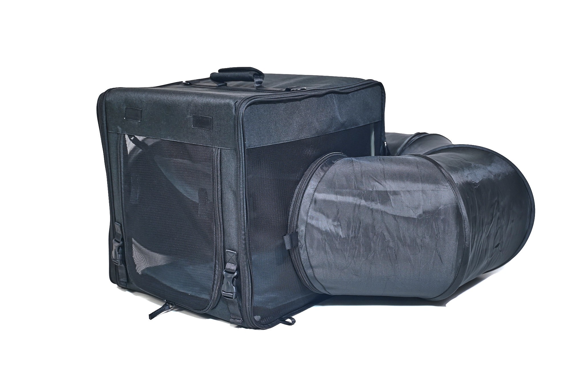 Cat Dog Travel Tunnel Bag Black