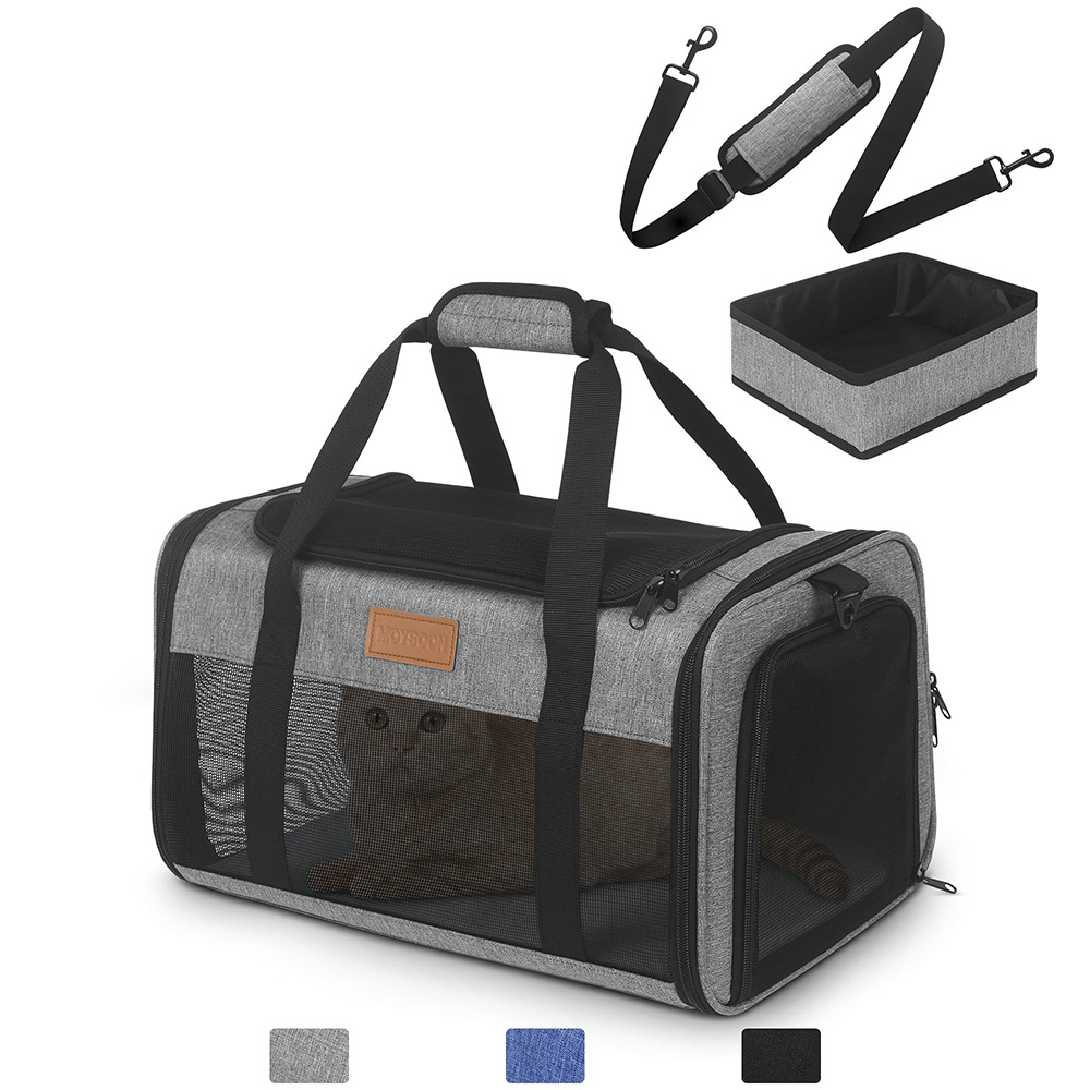 airline pet carrier with litter box