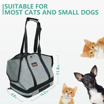 Soft-Sided Puppy Handbag Foldable Travel Dog Purse 02
