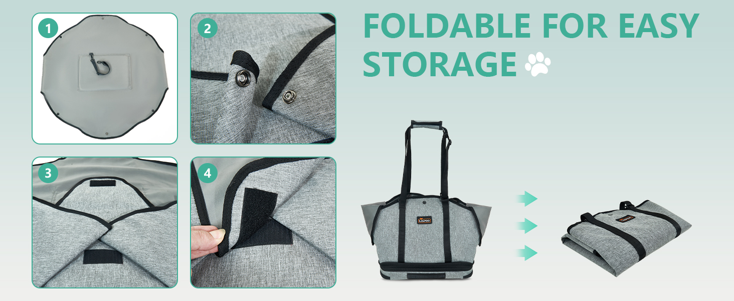 Soft-Sided Puppy Handbag Foldable Travel Dog Purse