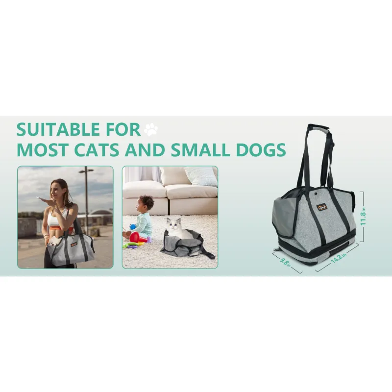 Soft-Sided Puppy Handbag Foldable Travel Dog Purse