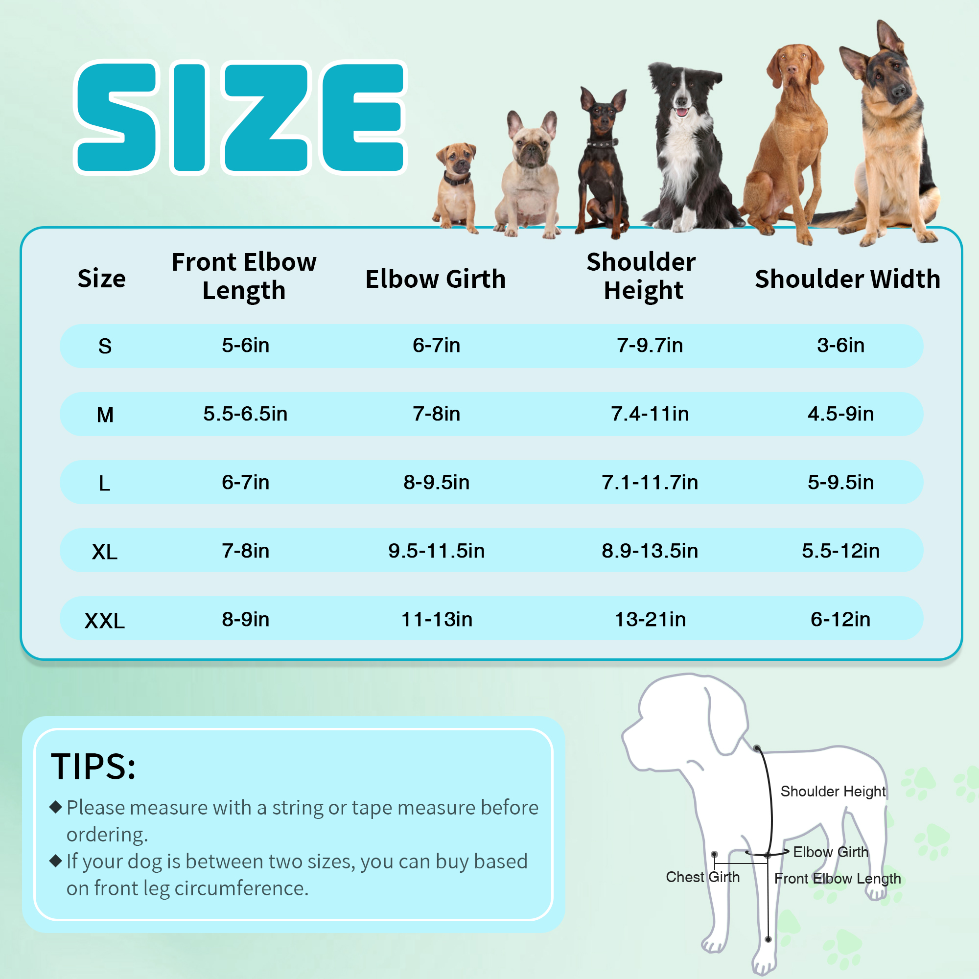 Dog Splint Front Leg Elbow Brace Compression Sleeve for Arthritis