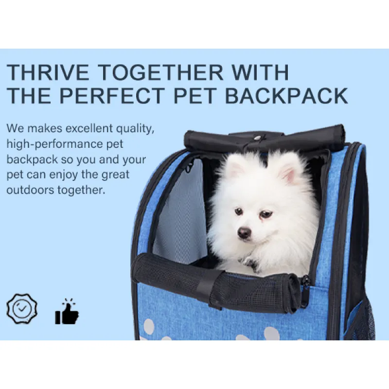 Ergonomic Lightweight Pet Travel Carrier Backpack Bag