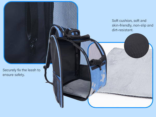 Ergonomic Lightweight Pet Travel Carrier Backpack Bag