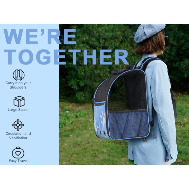 Ergonomic Lightweight Pet Travel Carrier Backpack Bag