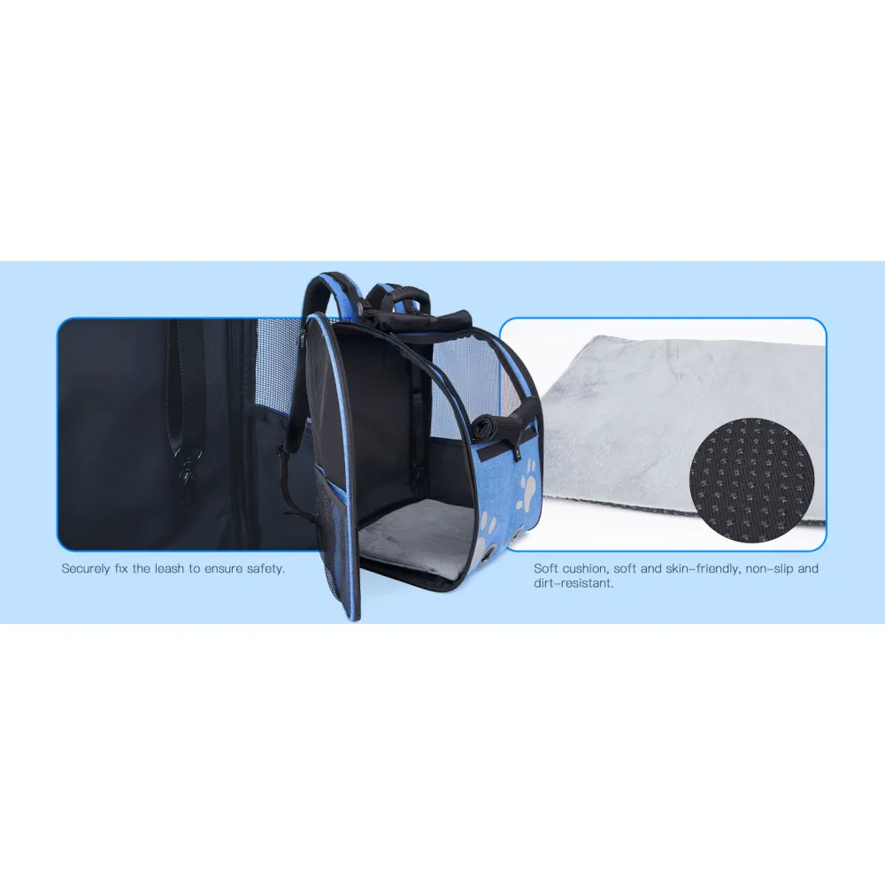 Ergonomic Lightweight Pet Travel Carrier Backpack Bag