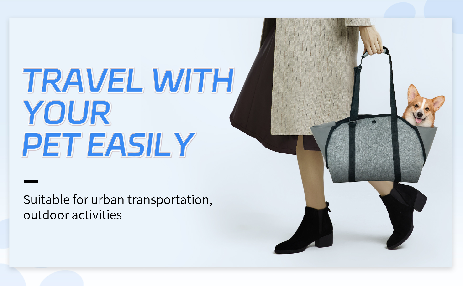 Soft-Sided Small Puppy Portable Oxford Fabric Purse Tote Bag