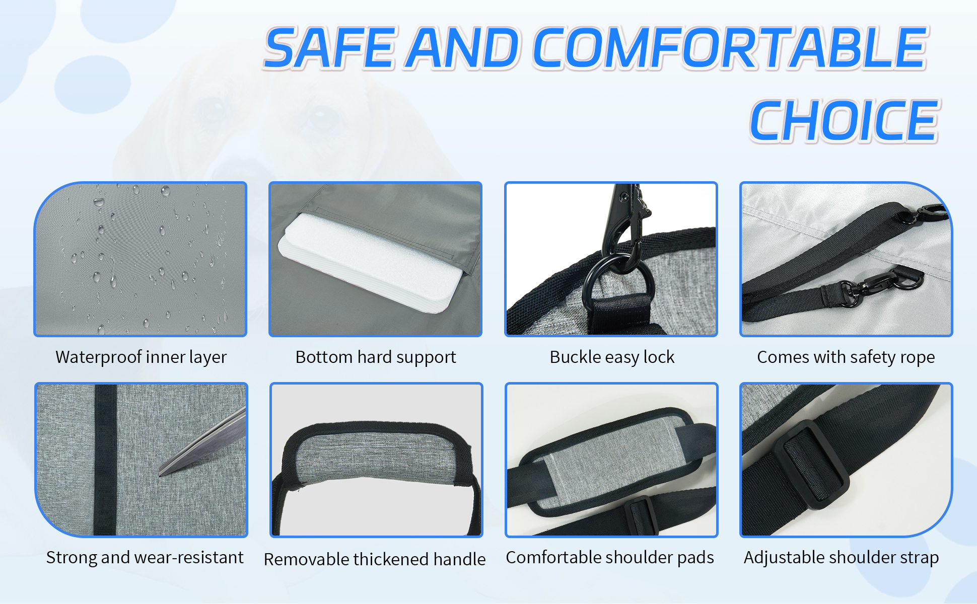 Soft-Sided Small Puppy Portable Oxford Fabric Purse Tote Bag