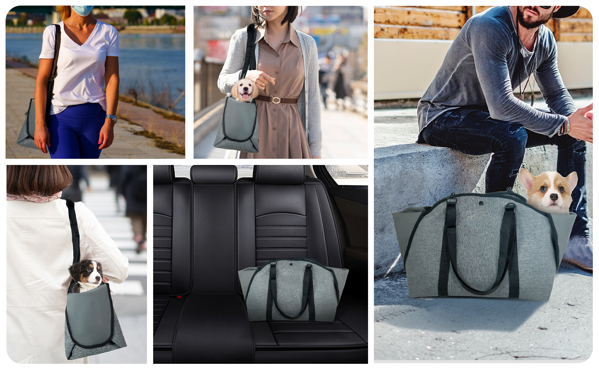 Soft-Sided Small Puppy Portable Oxford Fabric Purse Tote Bag