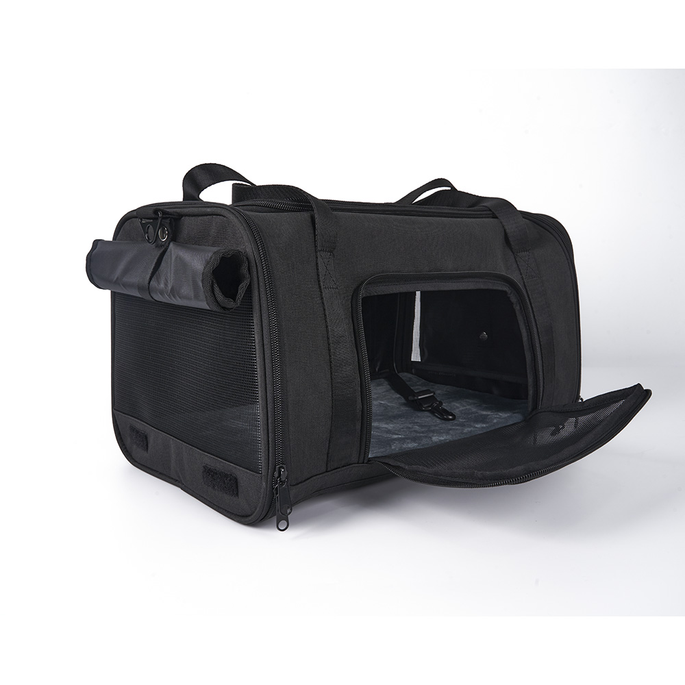 Approved by Airline Luxury Pet Cat Carrier With Detachable Food Pocket