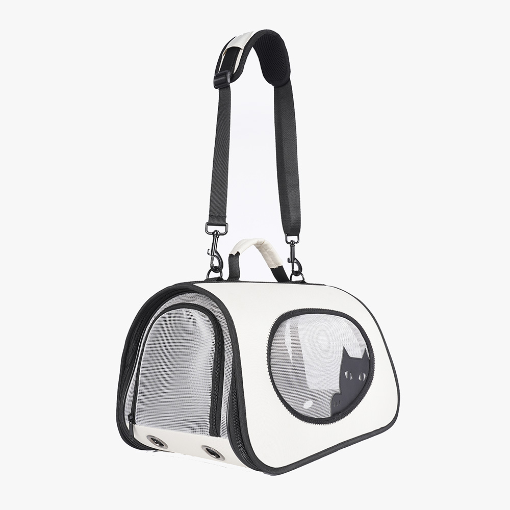 Breathable Cat Tote Carrier Puppy Purse With Wider Shoulder Strap