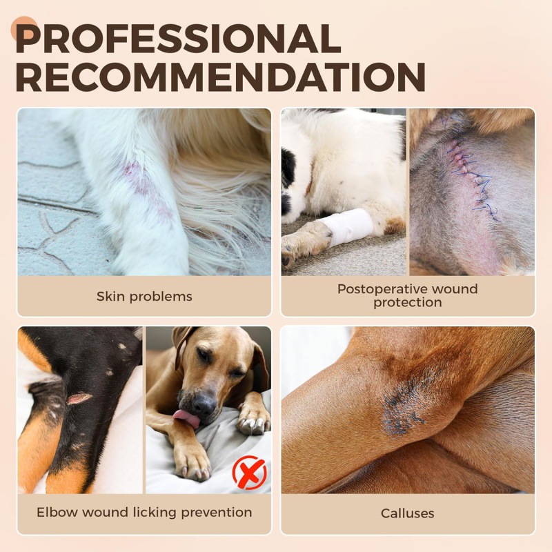 Anti-Lick Double-Color Canine Front Leg Brace for Elbow Dysplasia 