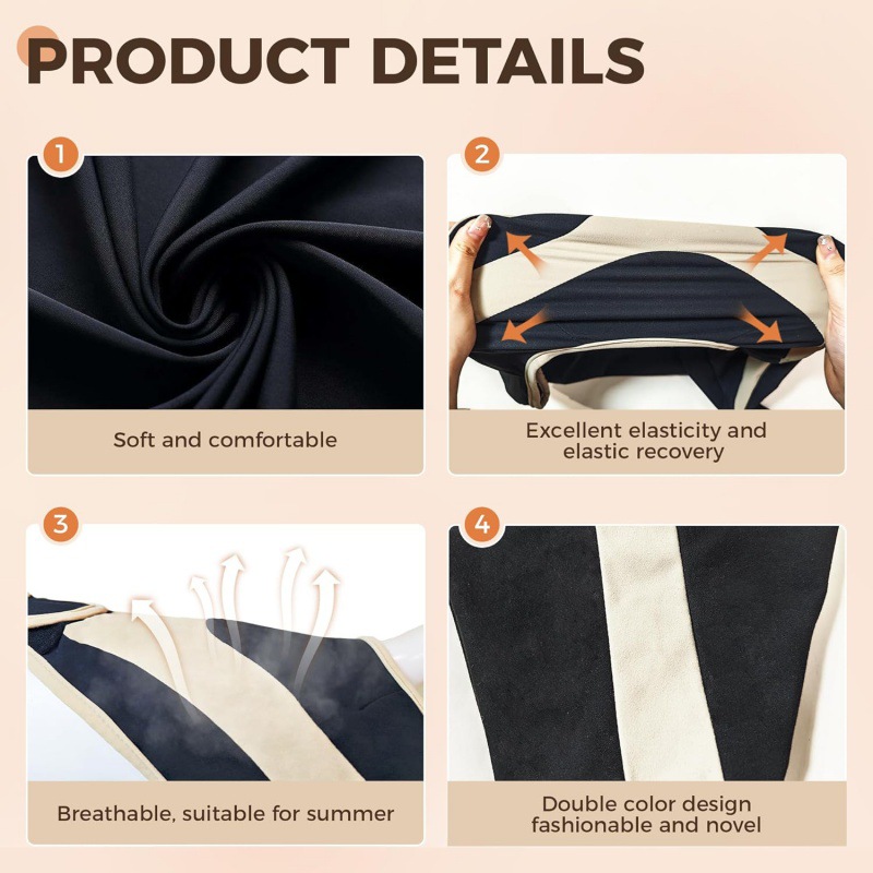 Anti-Lick Double-Color Canine Front Leg Brace for Elbow Dysplasia 