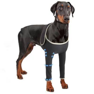 Solid-Color Anti-Lick Dog Elbow Recovery Suit Brace for Dysplasia 01