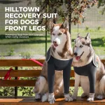 Solid-Color Anti-Lick Dog Elbow Recovery Suit Brace for Dysplasia