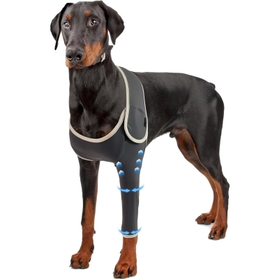 Solid-Color Anti-Lick Dog Elbow Recovery Suit Brace for Dysplasia 02