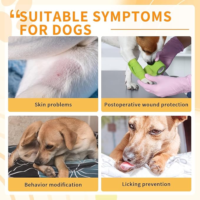 Solid-Color Anti-Lick Dog Rear Leg Brace Support for Back Legs