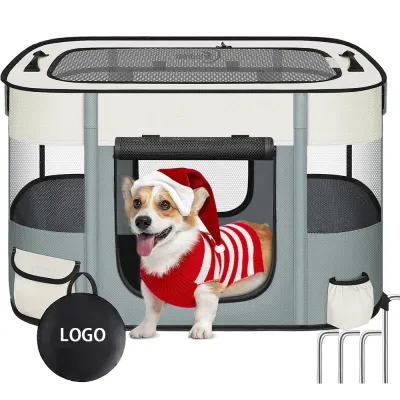 Pet Puppy Cat Portable Playpens for Outdoor Travel Tent 01