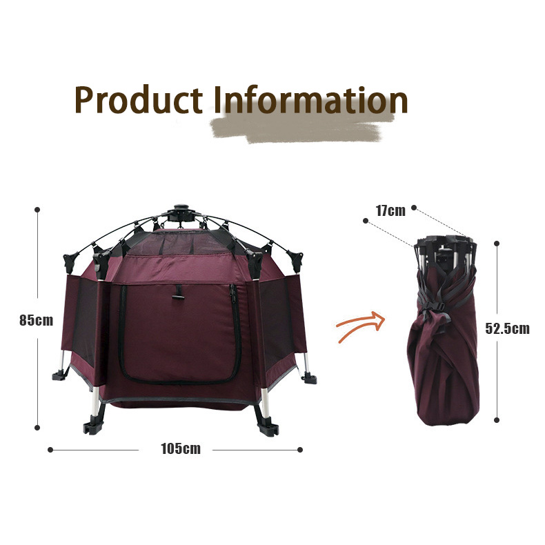 One-Click Pop-Up Pet Tent for Dog Cat Outdoor Camping