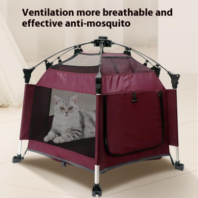 One-Click Pop-Up Pet Tent for Dog Cat Outdoor Camping 02