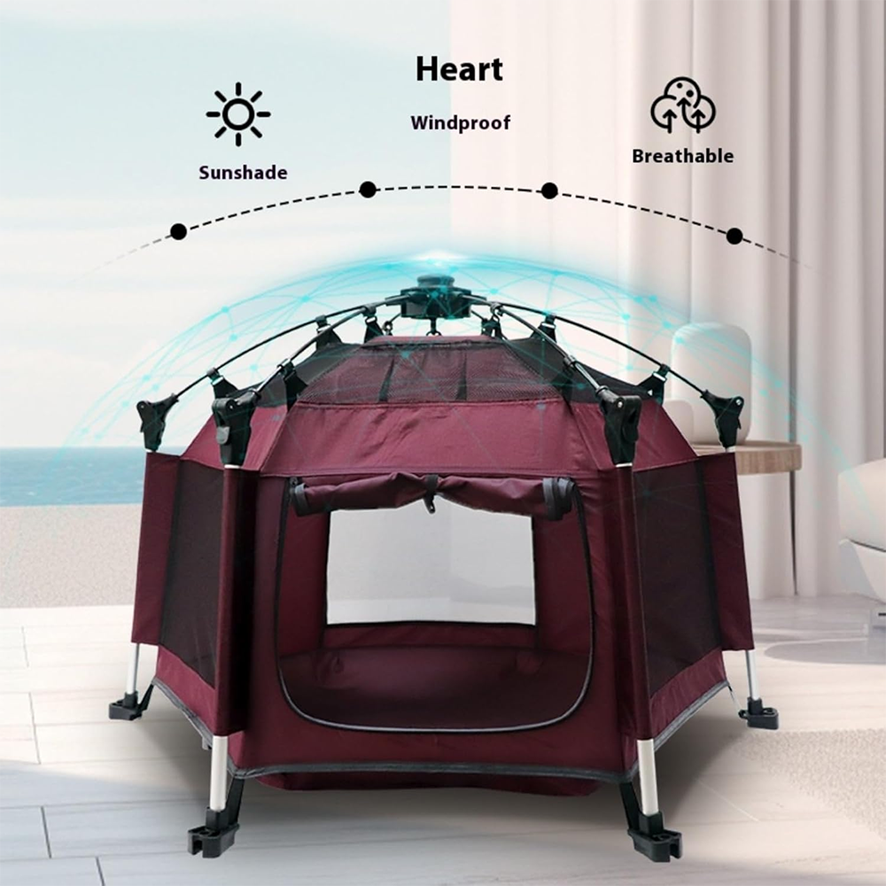 One-Click Pop-Up Pet Tent for Dog Cat Outdoor Camping