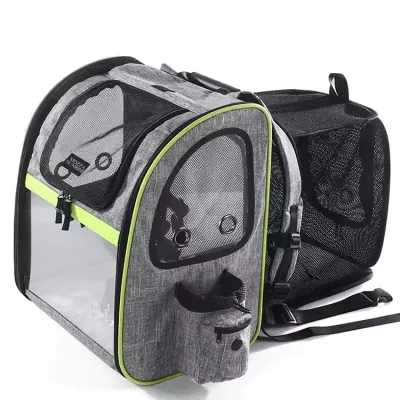 Customizable Oxford Material Zipper Closure Pet Backpack 01
