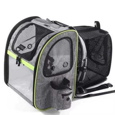 Customizable Oxford Material Zipper Closure Pet Backpack 01