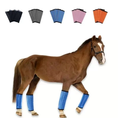 Horse Leg Protectors Gaiters Breathable Mosquito Protection Equestrian Leg Sets for Outdoor & Stable Use 01