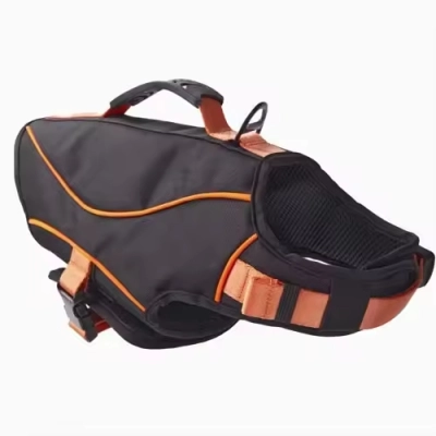 copy of Adjustable Dog Swim Harness with Handle Buoyant Padded Dog Life Jacket for Swimming Training and Water Safety 02