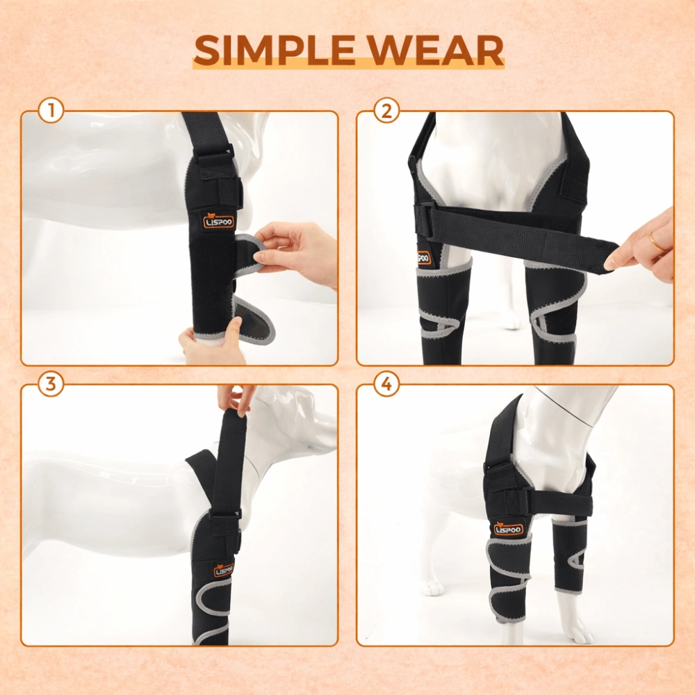 Dog Reflective Front Leg Elbow Brace Compression Sleeve for Arthritis