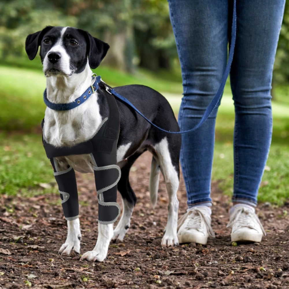 Dog Reflective Front Leg Elbow Brace Compression Sleeve for Arthritis