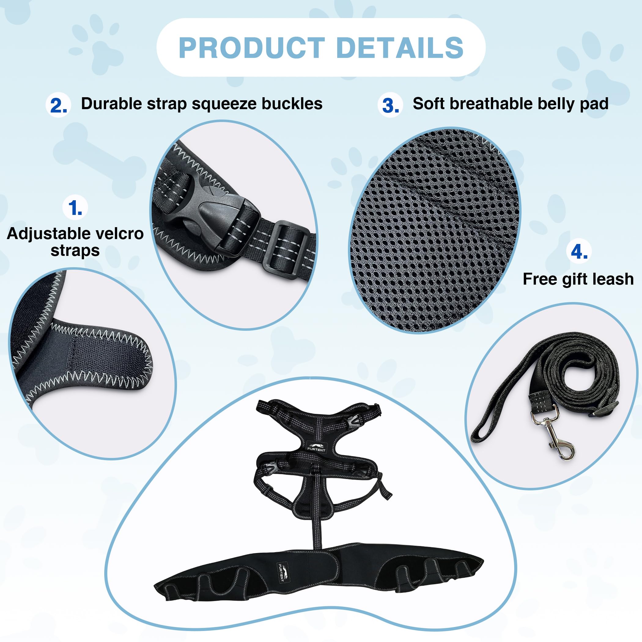 Dog Knee Brace for Torn ACL Hind Leg Support