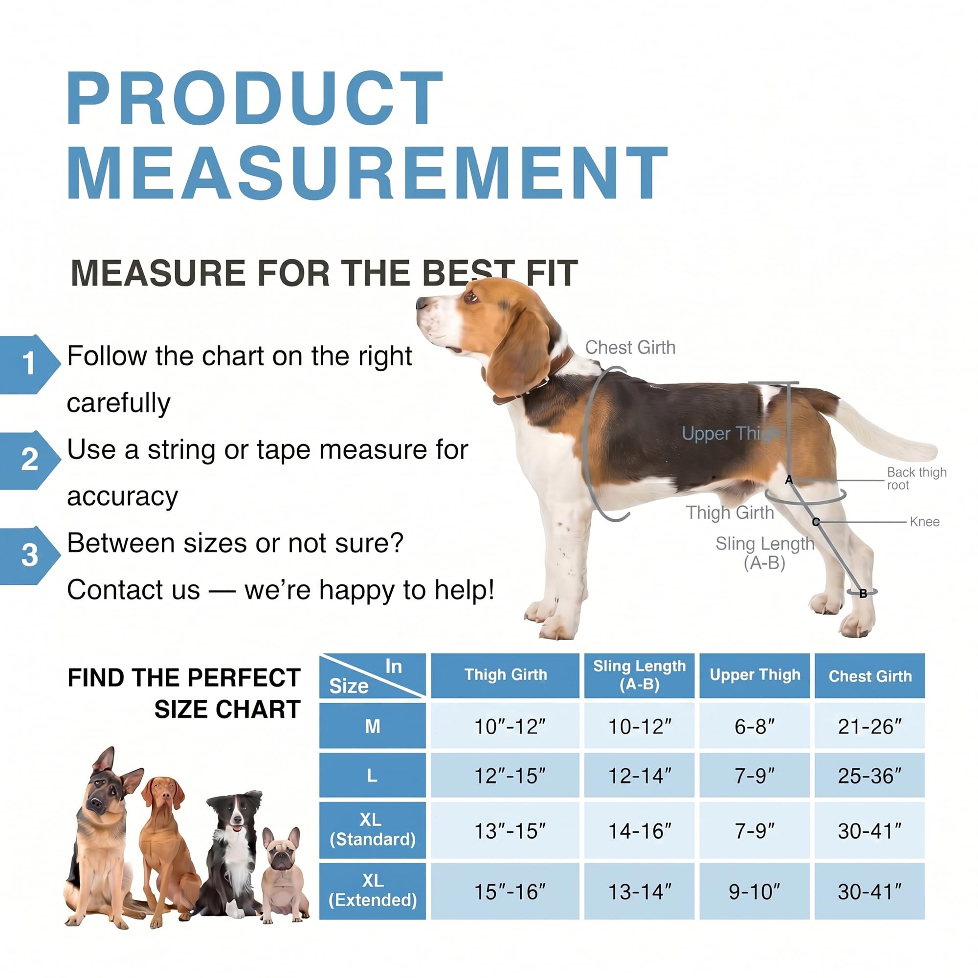 Dog Knee Brace for Torn ACL Hind Leg Support