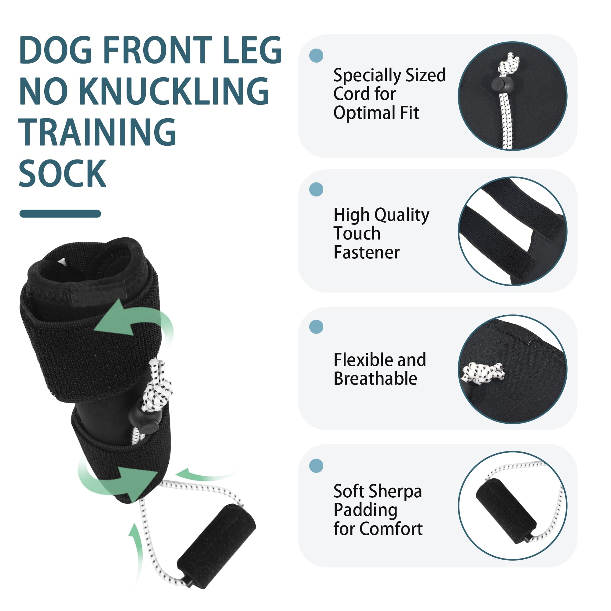Adjustable Dog Knuckling Brace Dog Toe Grips 
