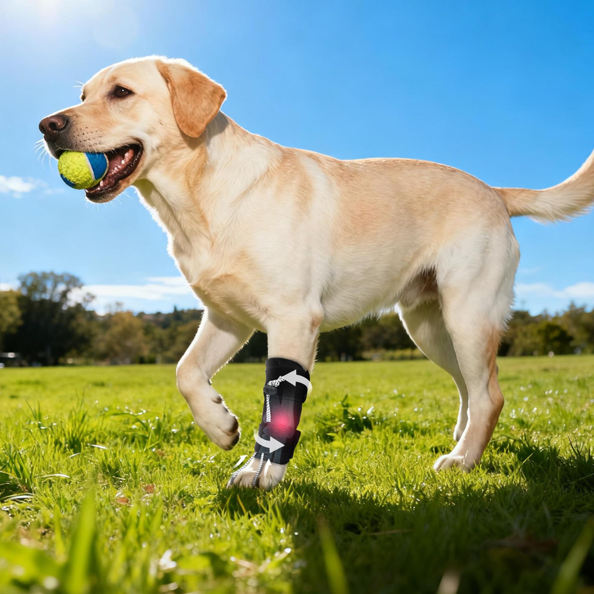 Adjustable Dog Knuckling Brace Dog Toe Grips 