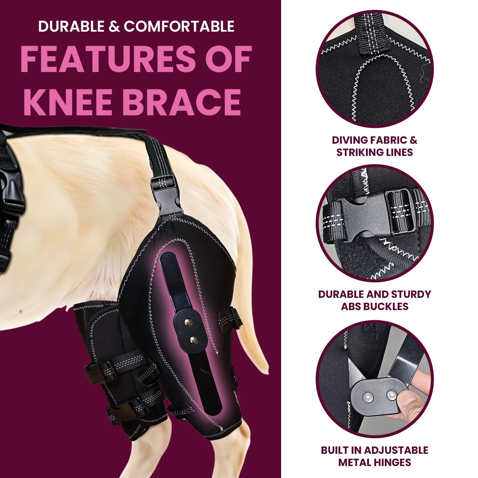 Dog Knee Brace for Torn ACL/CCL Hind Leg
