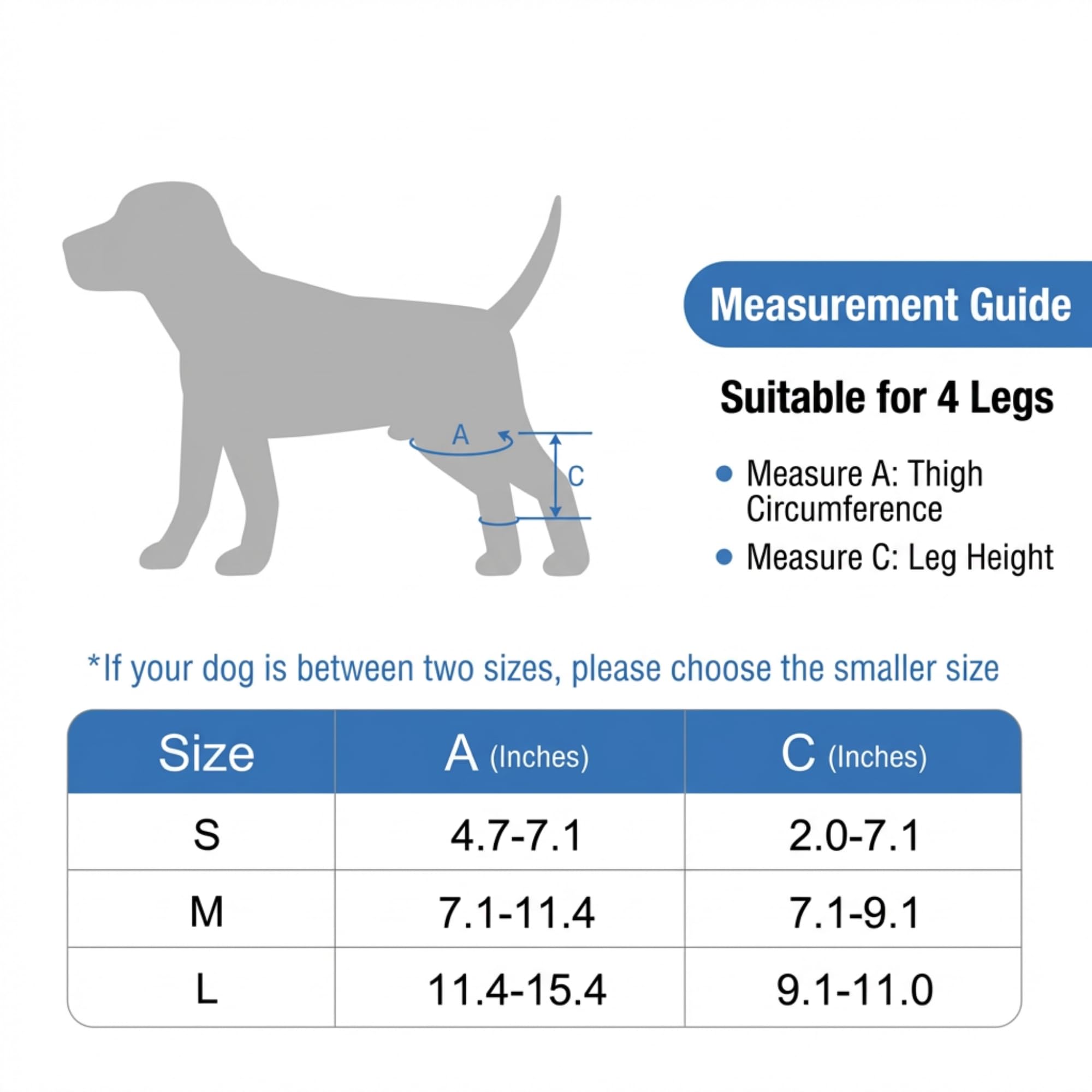 Dog Knee Brace for Back Leg Adjustable Rear Leg Support Wrap with Side Stabilizers