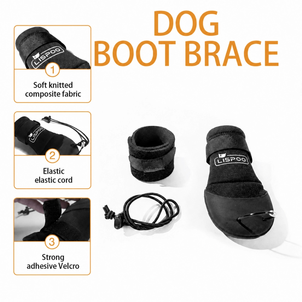 Knuckling Boot Brace for Dogs Dragging Paws Corrective Dog Shoes