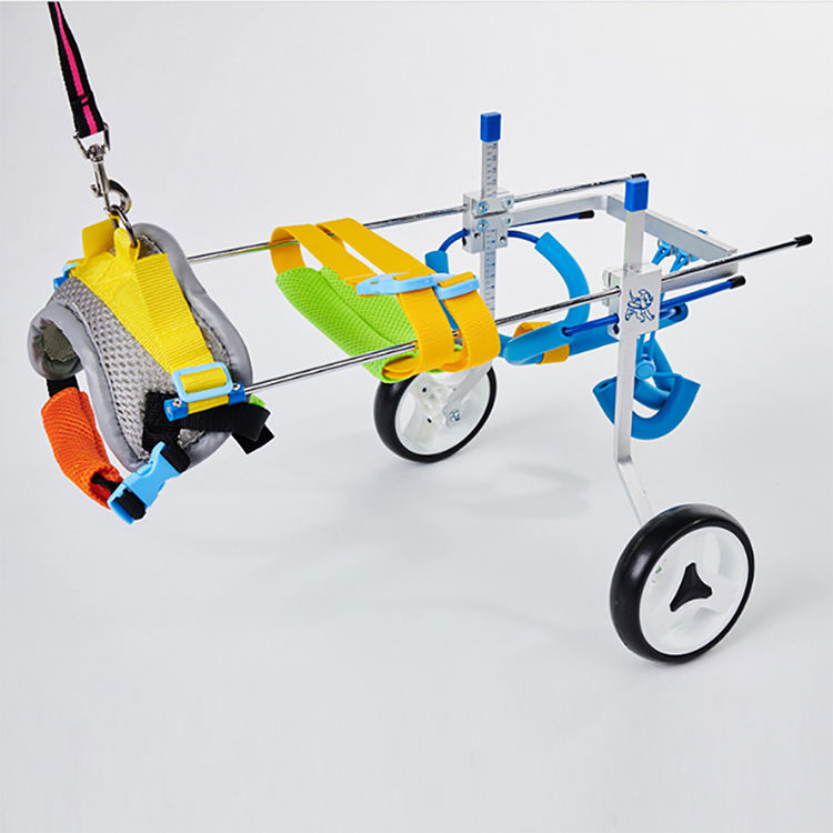 Aluminium Walk Cart Scooter Pet Dog Disabled Wheelchair for Dogs Back Legs