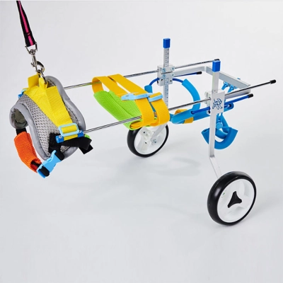Aluminium Walk Cart Scooter Pet Dog Disabled Wheelchair for Dogs Back Legs 02