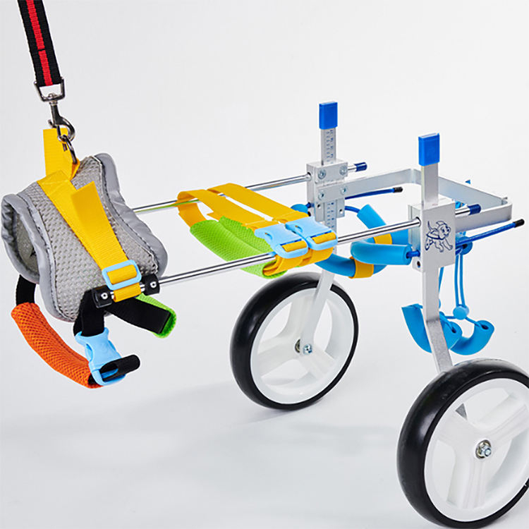 Aluminium Walk Cart Scooter Pet Dog Disabled Wheelchair for Dogs Back Legs