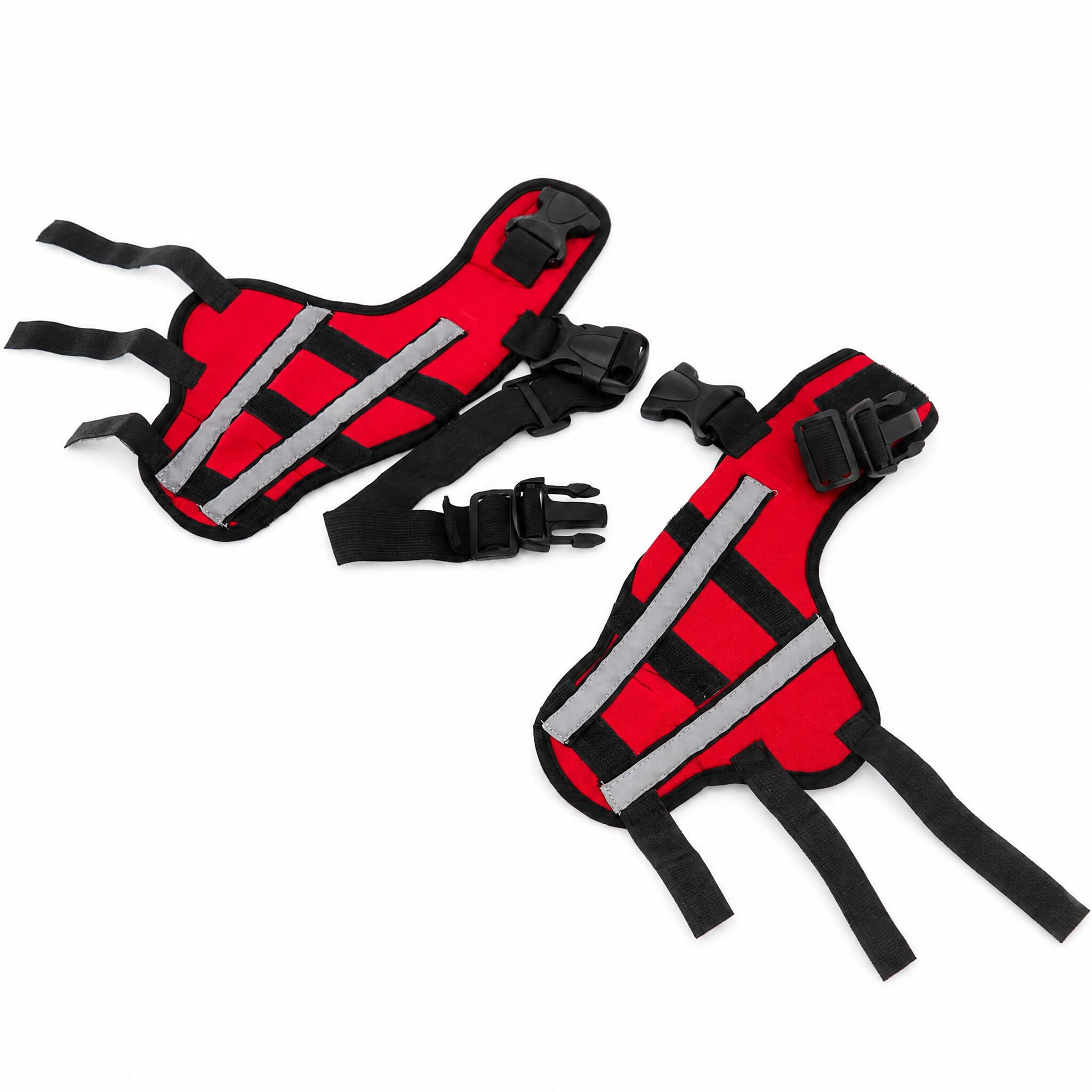 Red Reflective Dog Knee Brace Support for Hind Leg