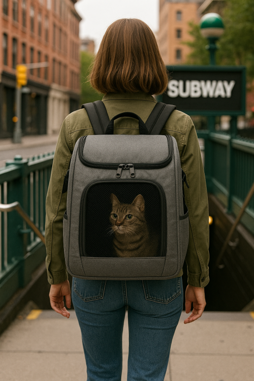 Portable Hand-Carry Pet Travel Bag — Lightweight Tote Carrier for Cats & Small Dogs