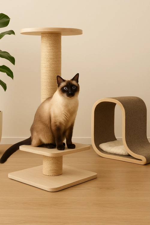How to choose a designer cat scratching post