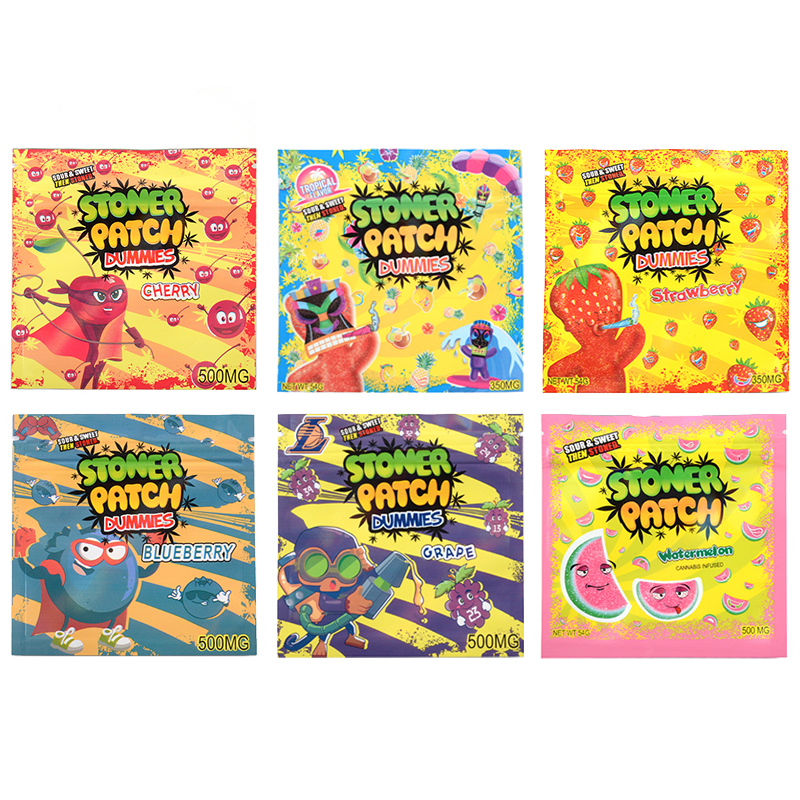 sour&sweet then stoned 500mg Edibles Packaging