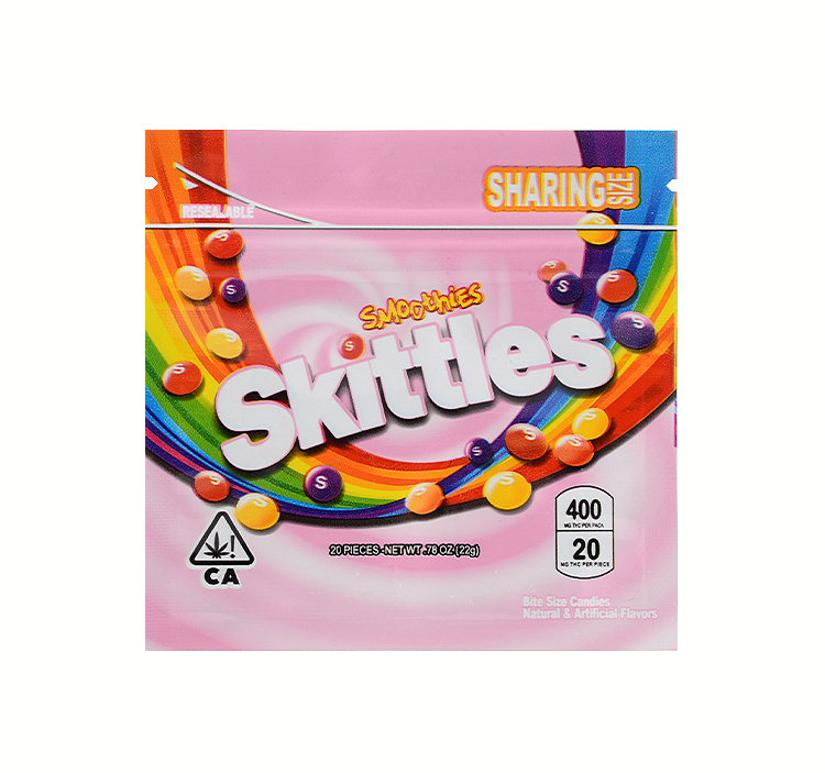 Skittles Edibles Packaging 400mg thc bags
