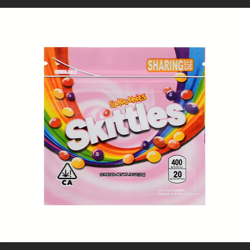 Skittles Edibles Packaging 400mg thc bags