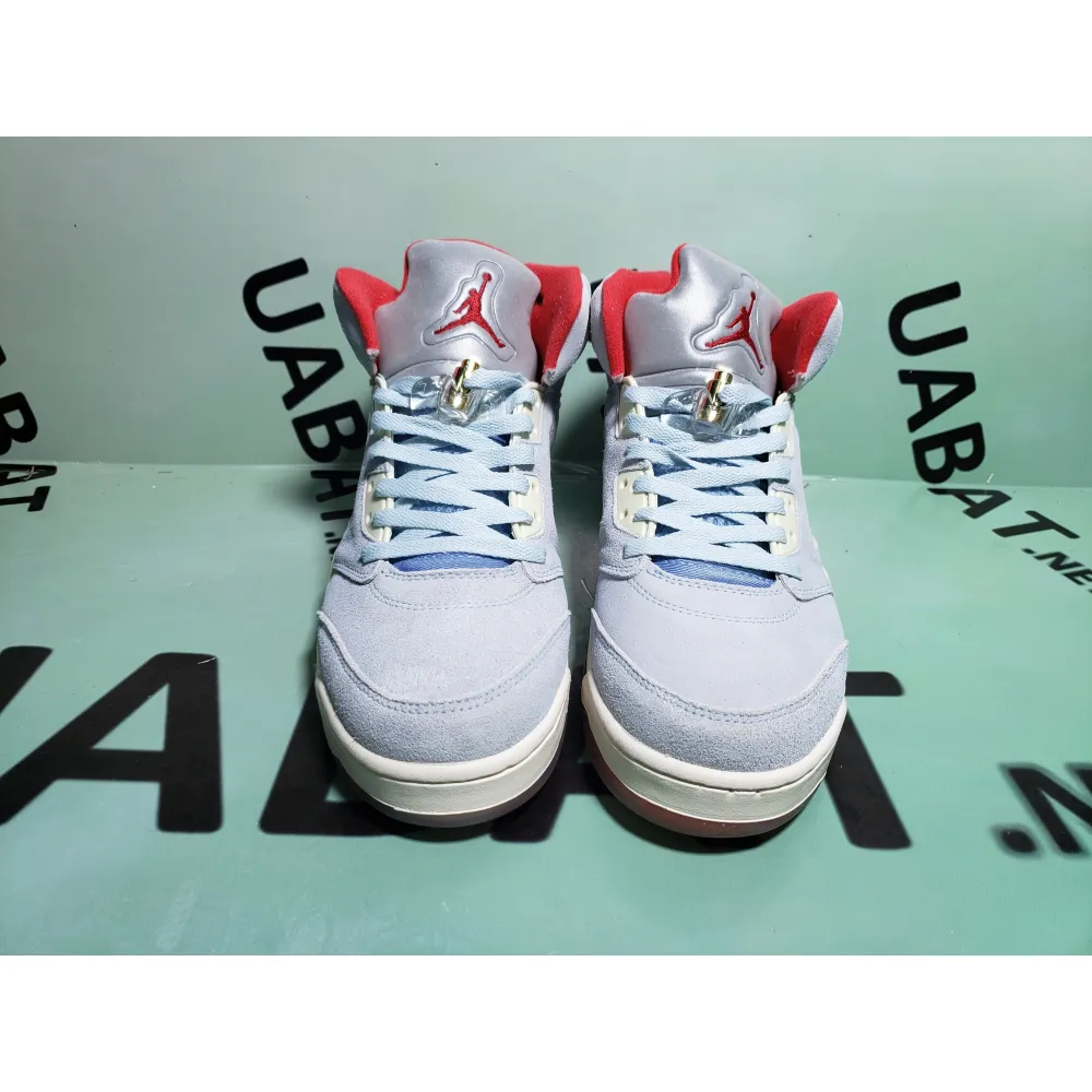 Uabat Jordan 5 Retro Trophy Room Ice Blue,CI1899-400
